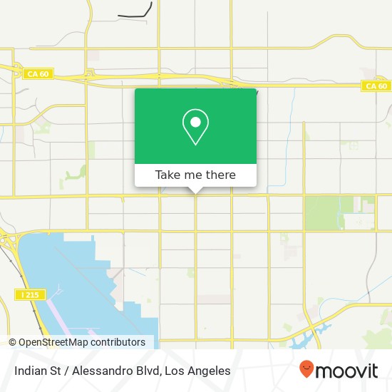 Indian St / Alessandro Blvd map