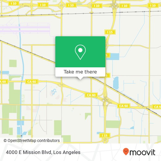 Mapa de 4000 E Mission Blvd