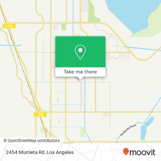 Mapa de 2454 Murrieta Rd