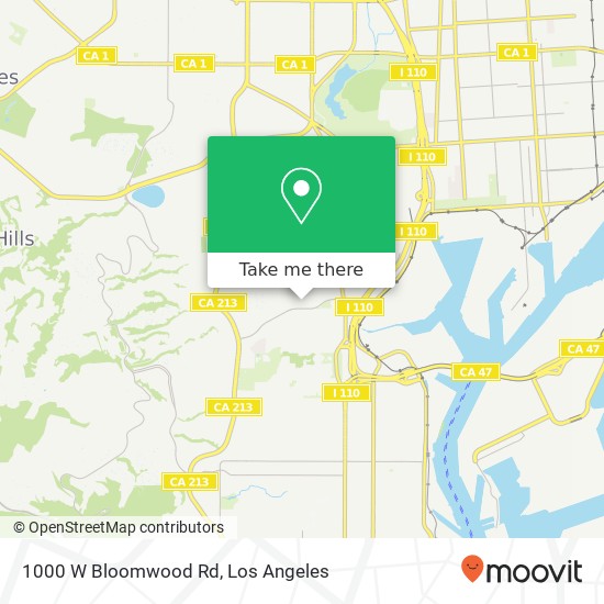 Mapa de 1000 W Bloomwood Rd