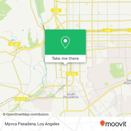 Mapa de Mpvca Pasadena