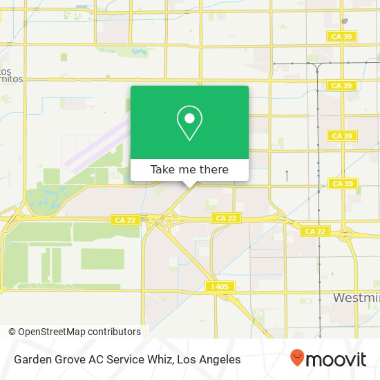 Garden Grove AC Service Whiz map