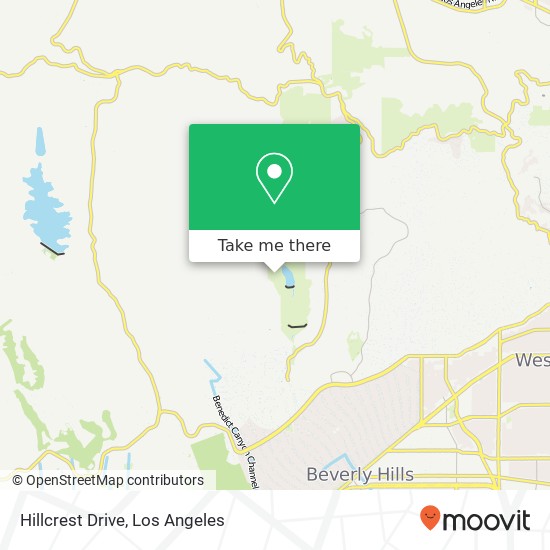 Hillcrest Drive map