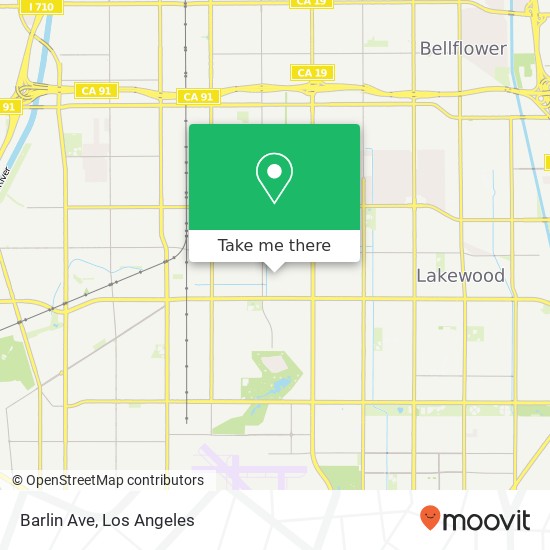 Barlin Ave map