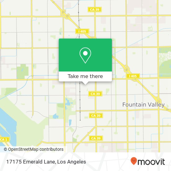 Mapa de 17175 Emerald Lane