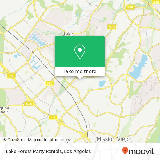 Lake Forest Party Rentals map