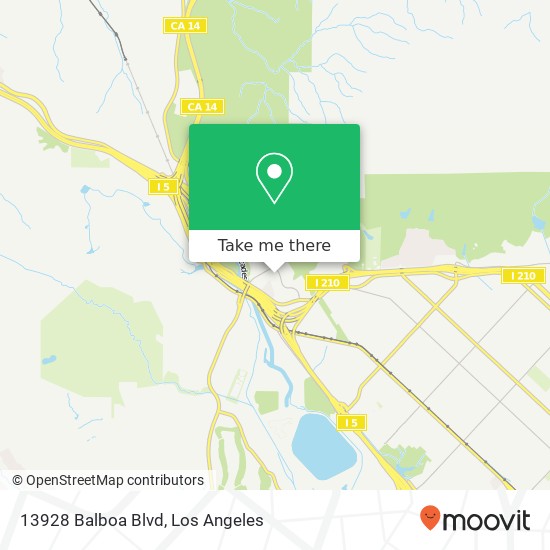 13928 Balboa Blvd map