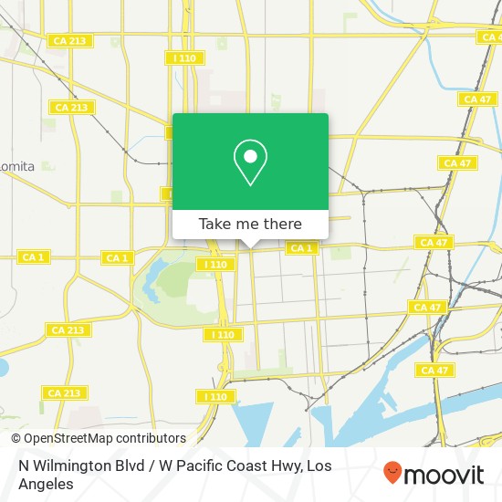 N Wilmington Blvd / W Pacific Coast Hwy map