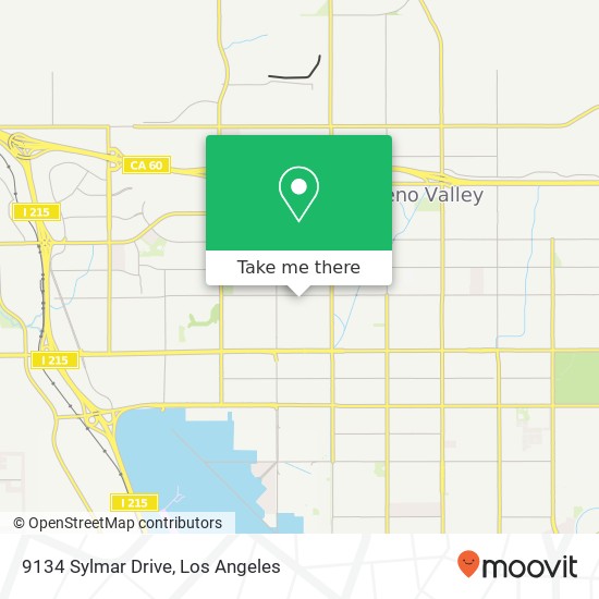 Mapa de 9134 Sylmar Drive