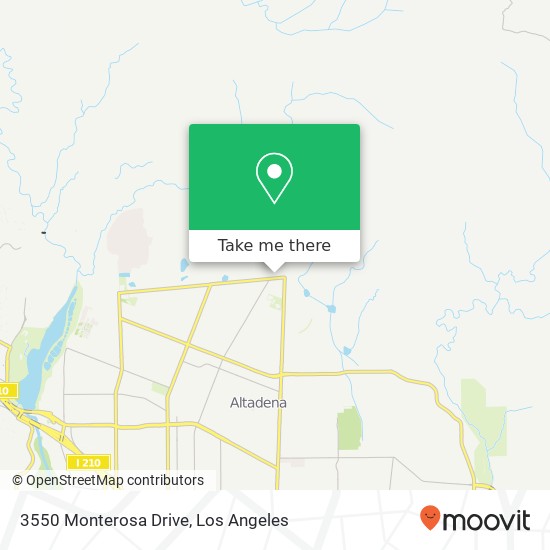 3550 Monterosa Drive map