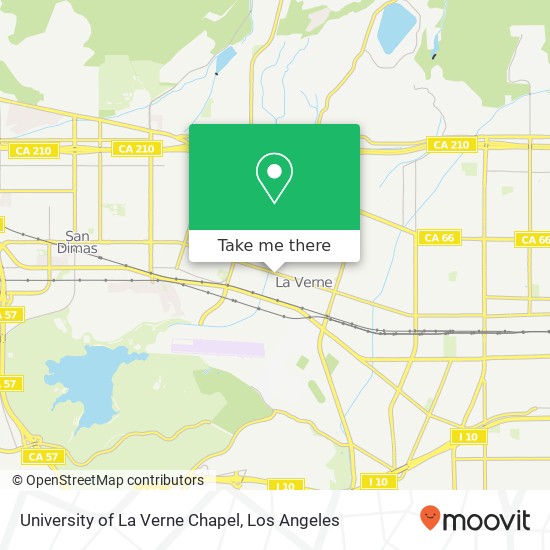 University of La Verne Chapel map