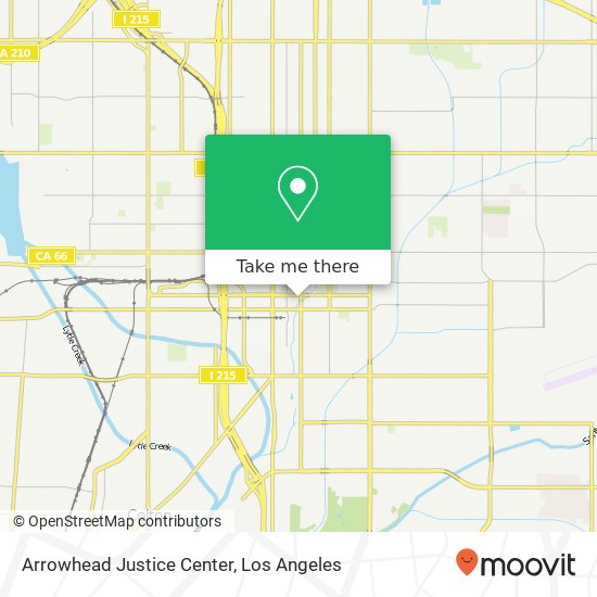 Mapa de Arrowhead Justice Center