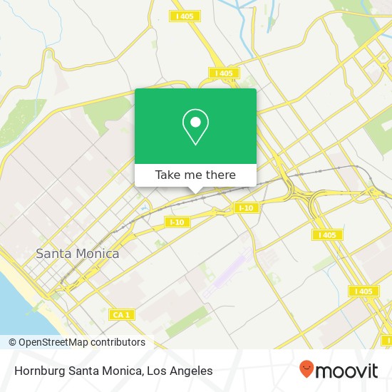 Mapa de Hornburg Santa Monica