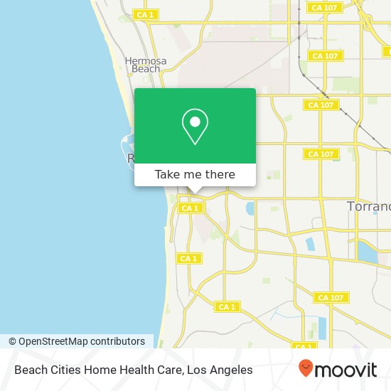 Beach Cities Home Health Care map