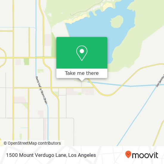 Mapa de 1500 Mount Verdugo Lane