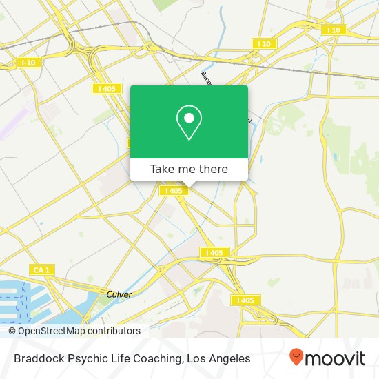 Braddock​​ Psychic Life Coaching map