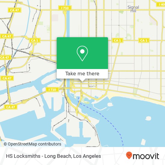 Mapa de HS Locksmiths - Long Beach