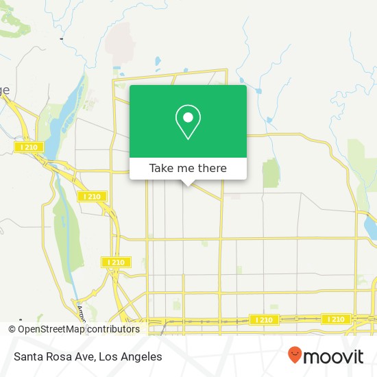 Mapa de Santa Rosa Ave