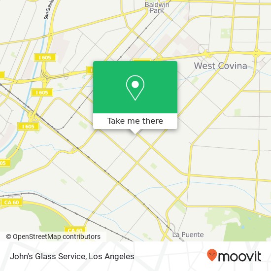 Mapa de John's Glass Service