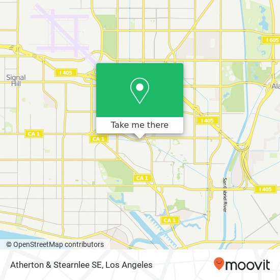 Atherton & Stearnlee SE map