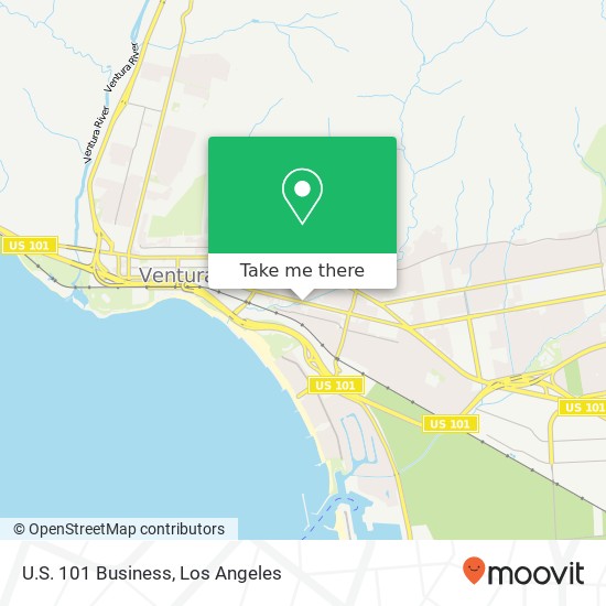 U.S. 101 Business map