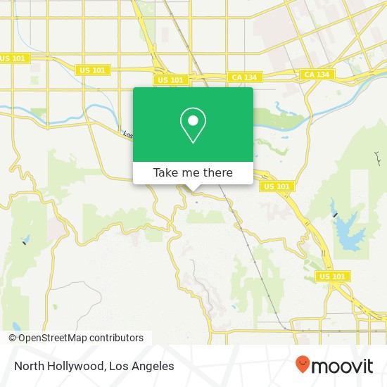 North Hollywood map