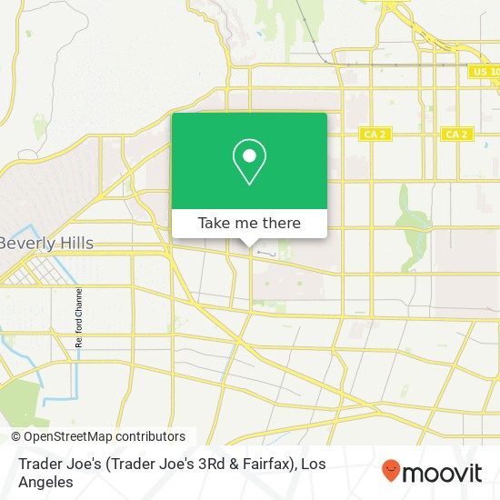 Mapa de Trader Joe's (Trader Joe's 3Rd & Fairfax)