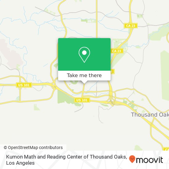 Kumon Math and Reading Center of Thousand Oaks map