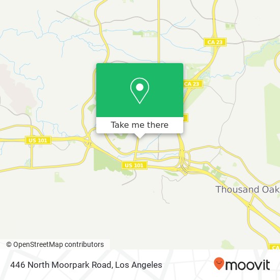 Mapa de 446 North Moorpark Road