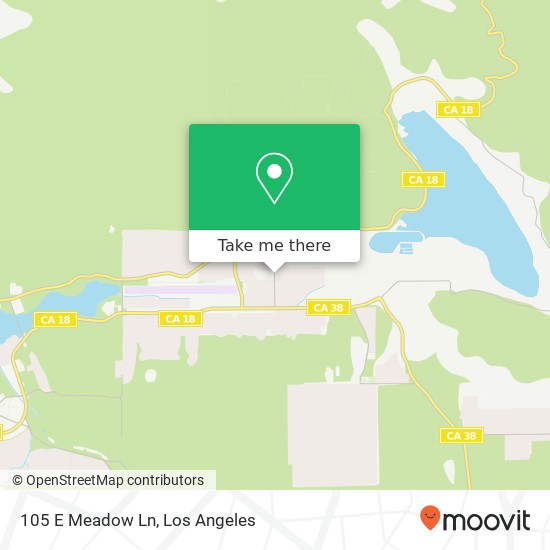 Mapa de 105 E Meadow Ln