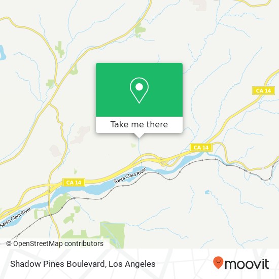 Mapa de Shadow Pines Boulevard