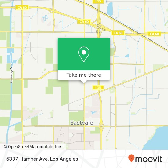 Mapa de 5337 Hamner Ave