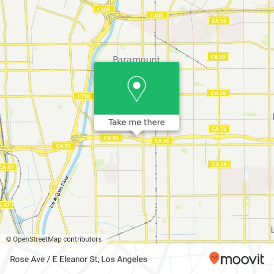 Mapa de Rose Ave / E Eleanor St