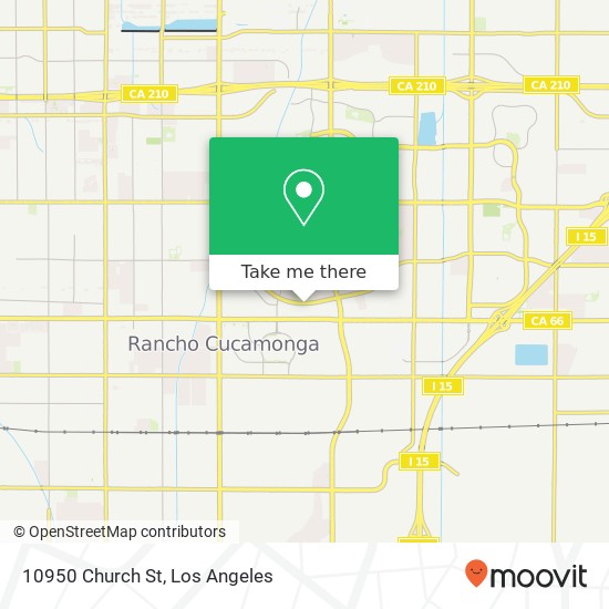 Mapa de 10950 Church St