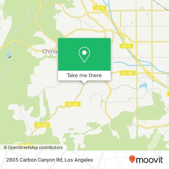 Mapa de 2805 Carbon Canyon Rd