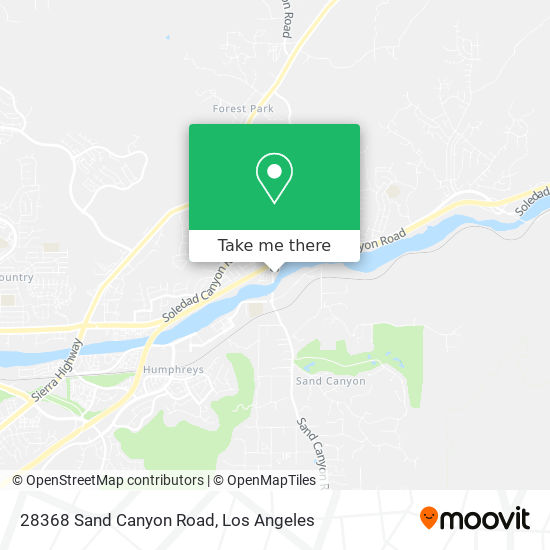 Mapa de 28368 Sand Canyon Road