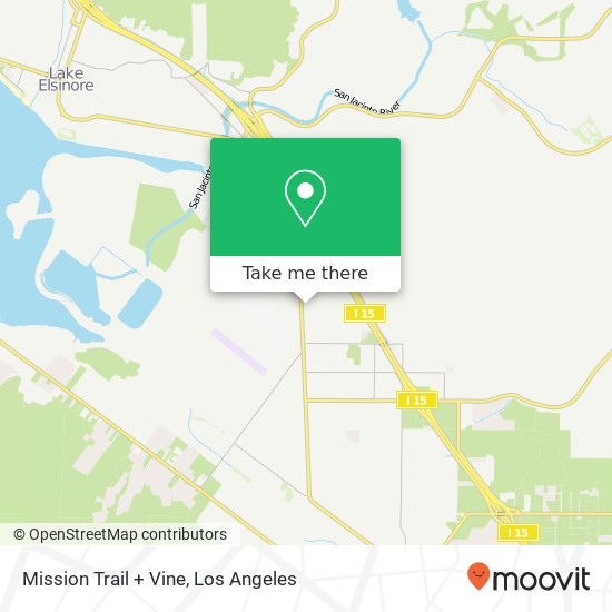 Mission Trail + Vine map