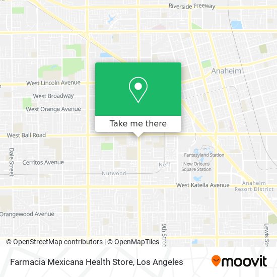 Mapa de Farmacia Mexicana Health Store