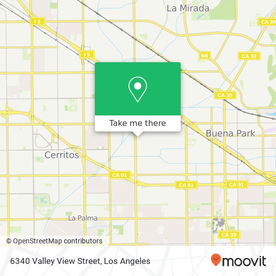 6340 Valley View Street map