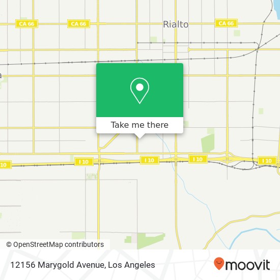 12156 Marygold Avenue map