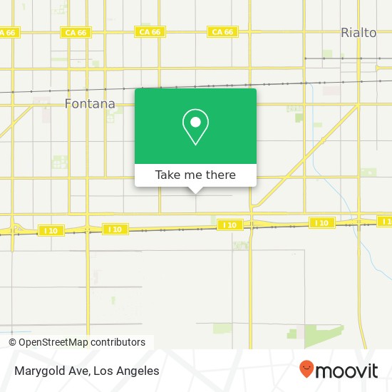 Marygold Ave map