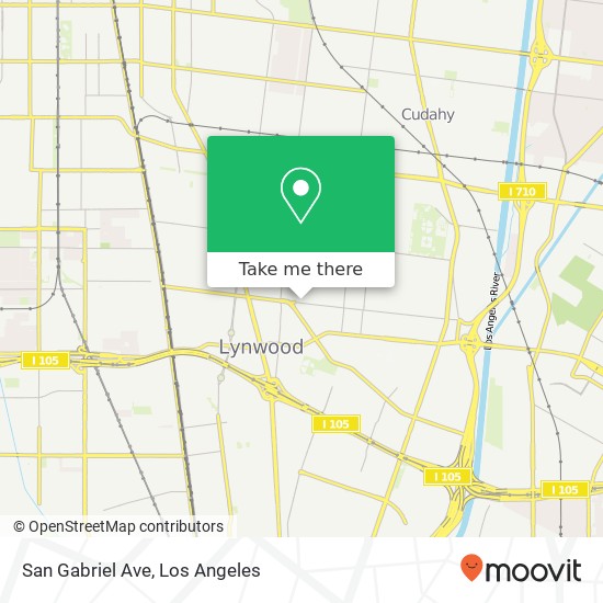 San Gabriel Ave map