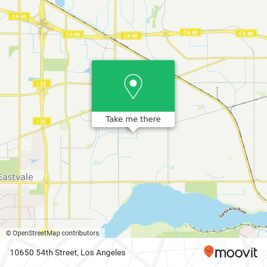 10650 54th Street map