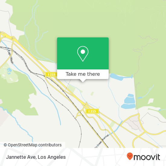 Jannette Ave map