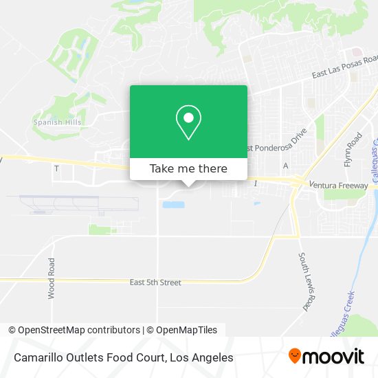 Camarillo Outlets Food Court map