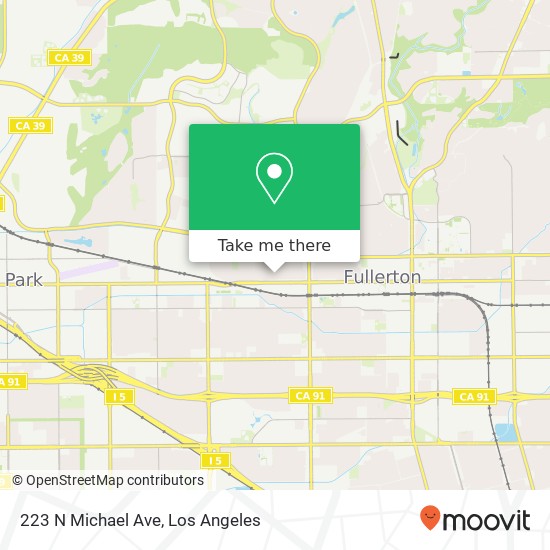 Mapa de 223 N Michael Ave