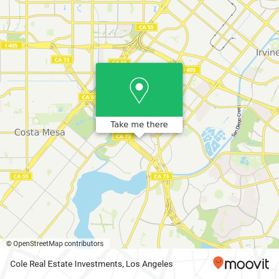 Cole Real Estate Investments map