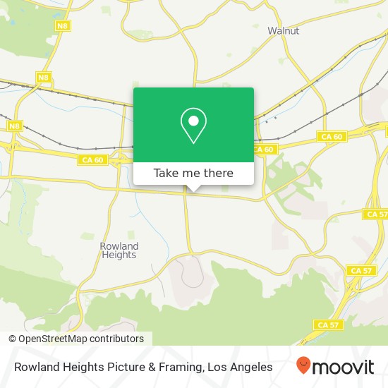 Rowland Heights Picture & Framing map