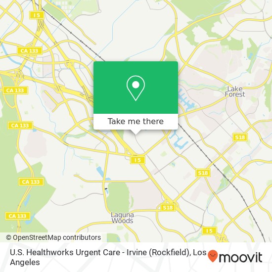 U.S. Healthworks Urgent Care - Irvine (Rockfield) map