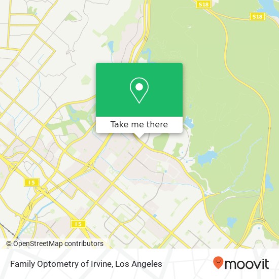 Mapa de Family Optometry of Irvine